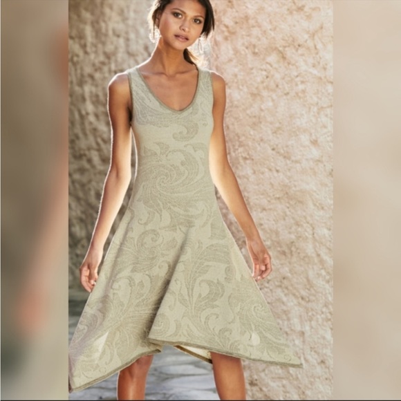 Peruvian Connection Dresses & Skirts - Peruvian Connection Pima Cotton Acanthus Handkerchief Dress